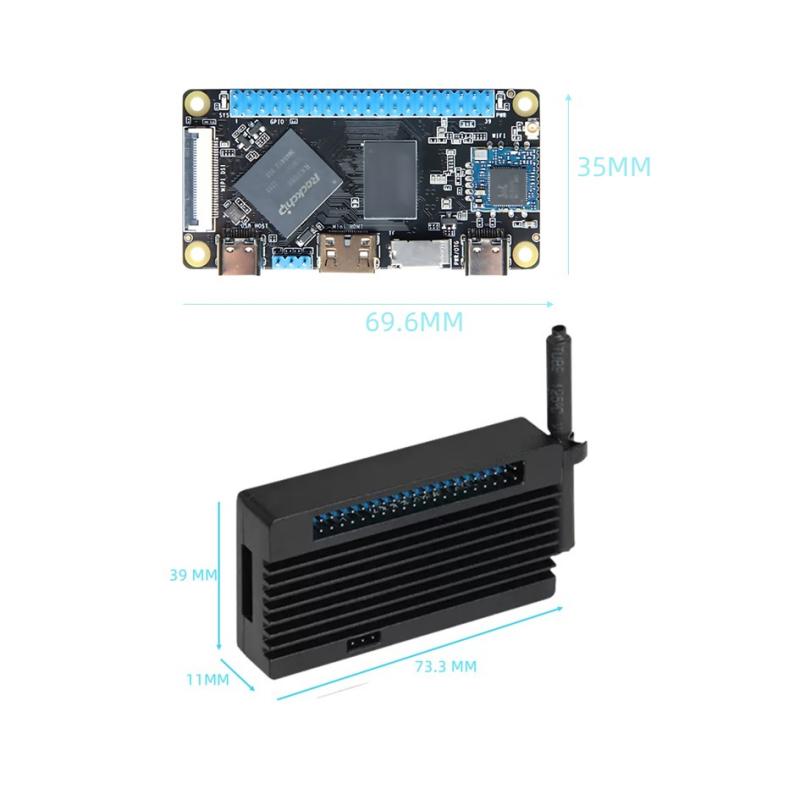 Fickstorlek RK3566 Single Board Dator med WiFi-funktionalitet